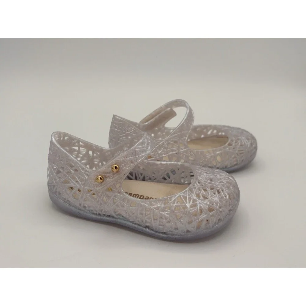 Mini Melissa Iridescent Jelly Mary Jane Shoes